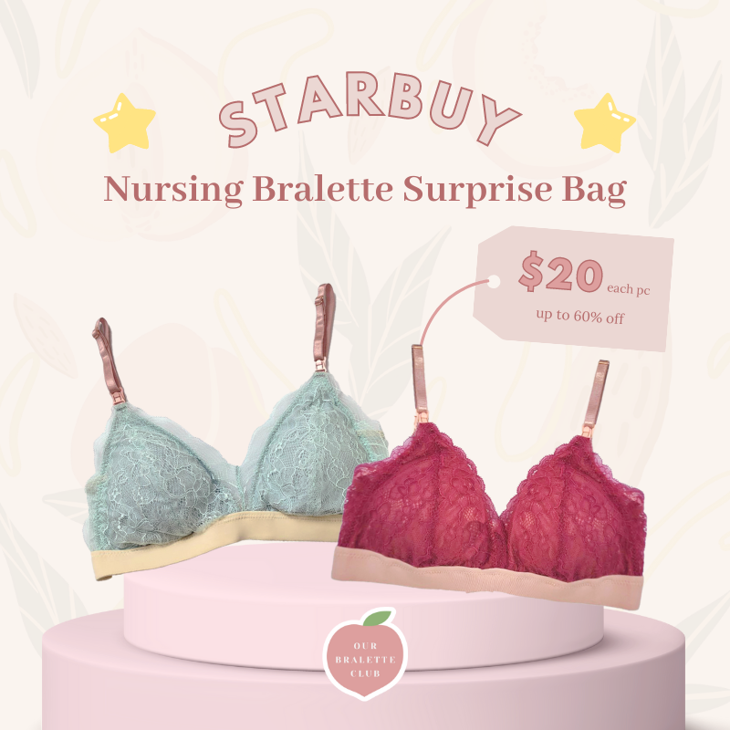 Nursing Bralette Surprise Bag (Available from sizes XS to 5XL)